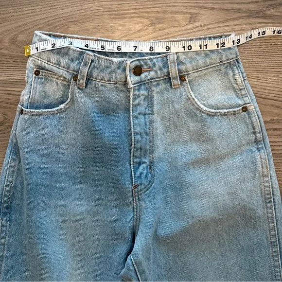 Rolla’s Cropped Straight Frayed Hem Cuff Denim Jeans Light Wash Women’s size 26 - Picture 8 of 11